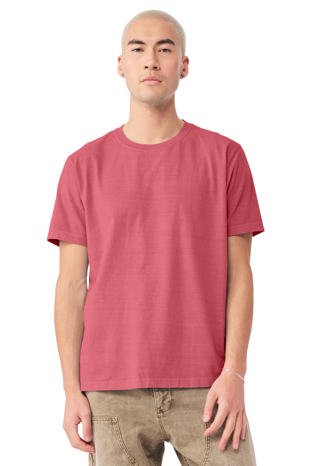 Blank premium t-shirt hem detail for DTF and DTG printing