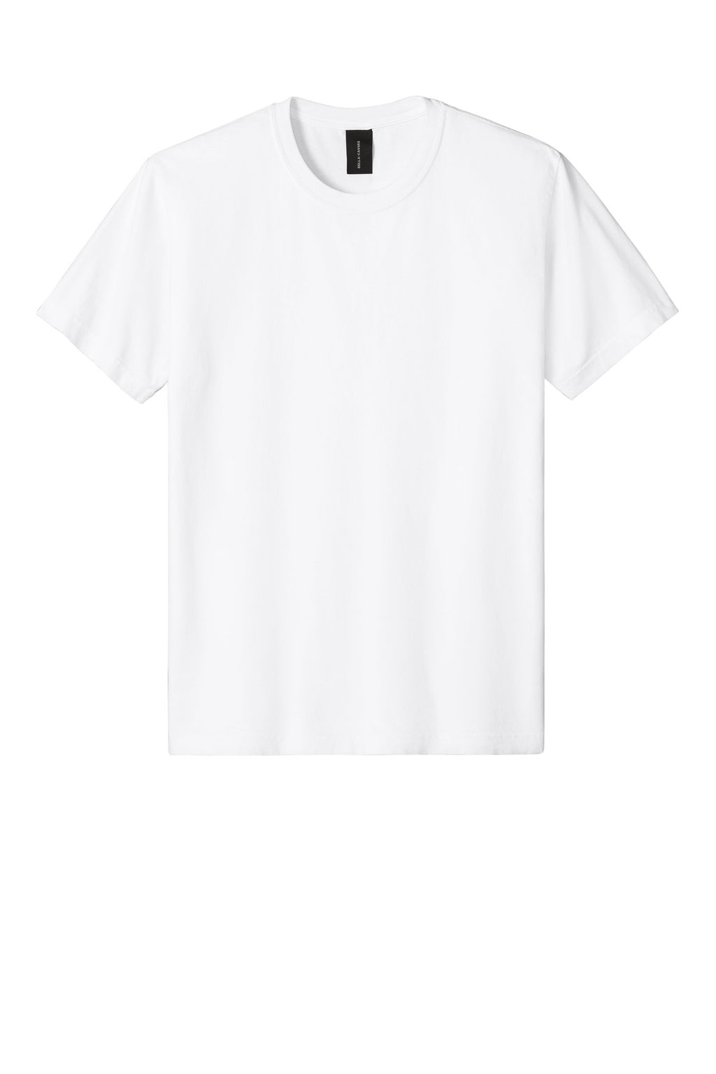 Blank relaxed blank tee on model for rush order custom shirts