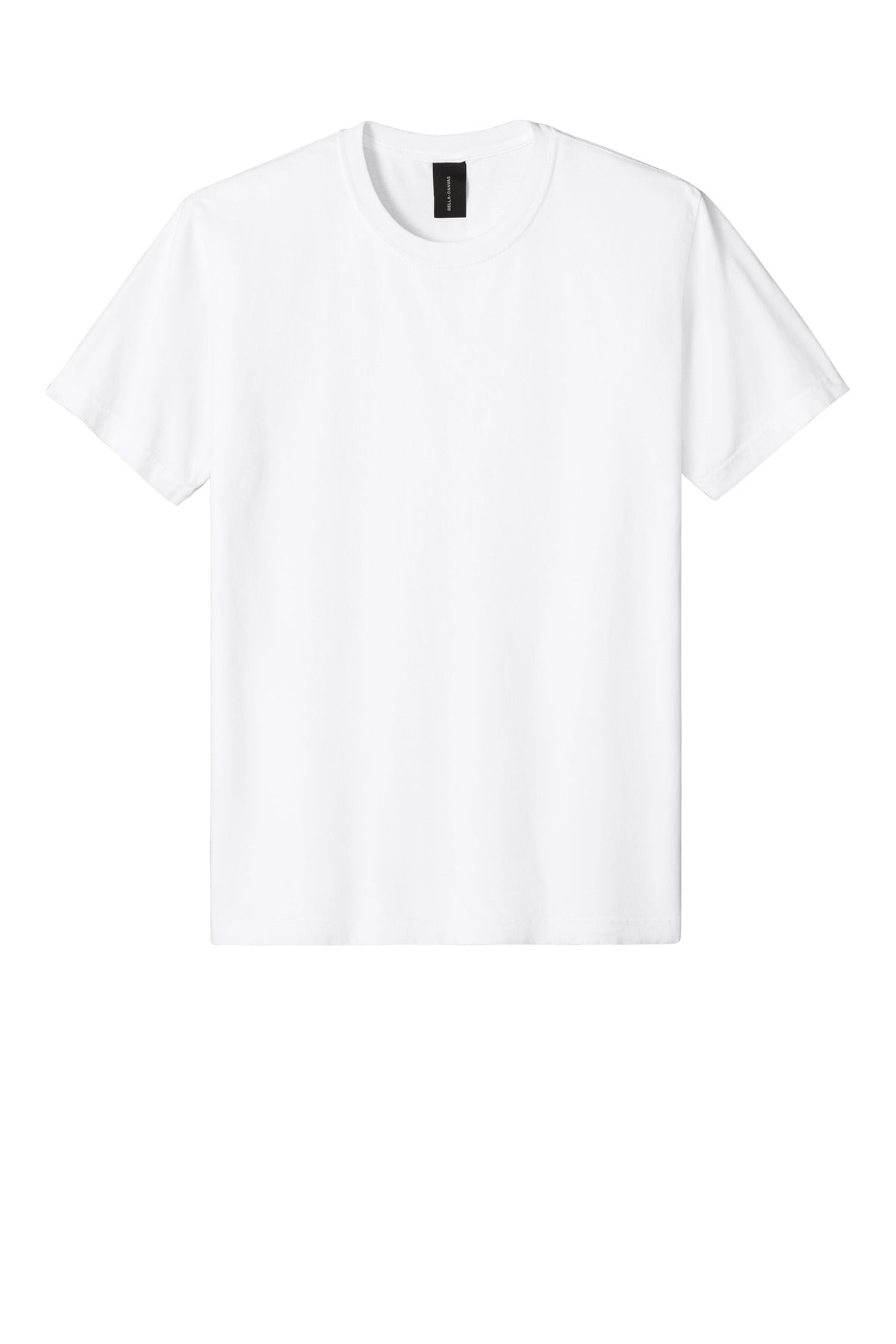 Blank relaxed blank tee on model for rush order custom shirts