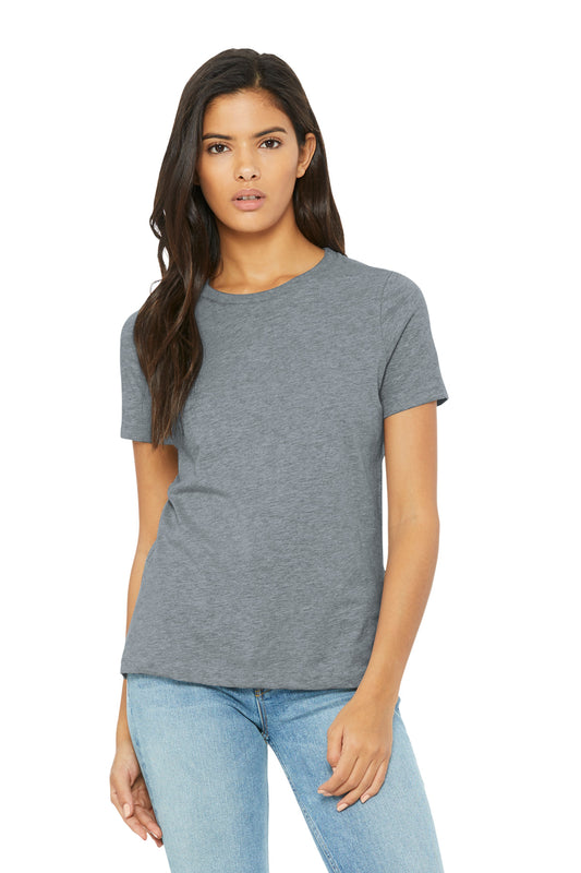 BELLA+CANVAS BC6400CVC women’s relaxed CVC tee front view