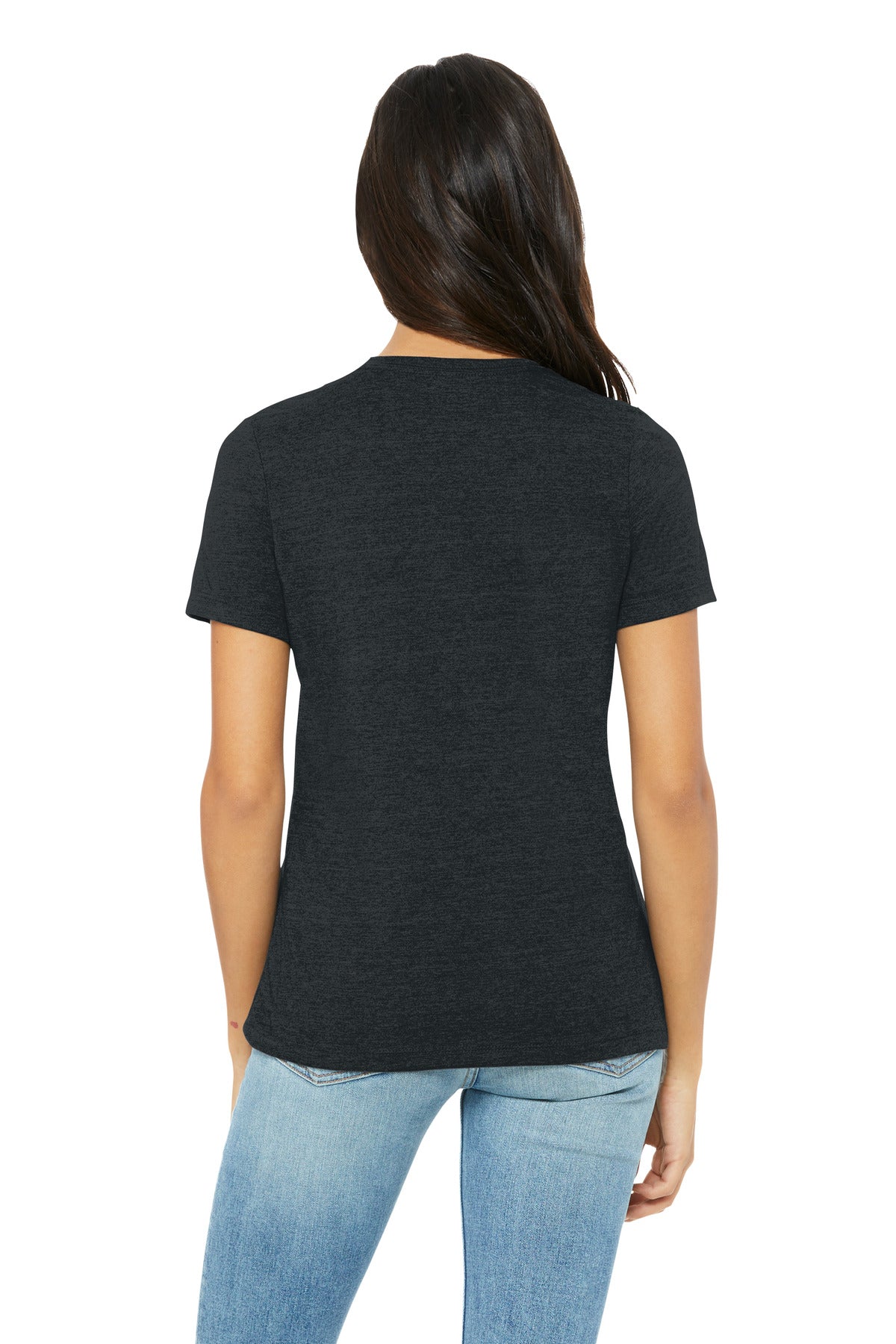 Athletic Heather BC6400CVC women’s tee front view