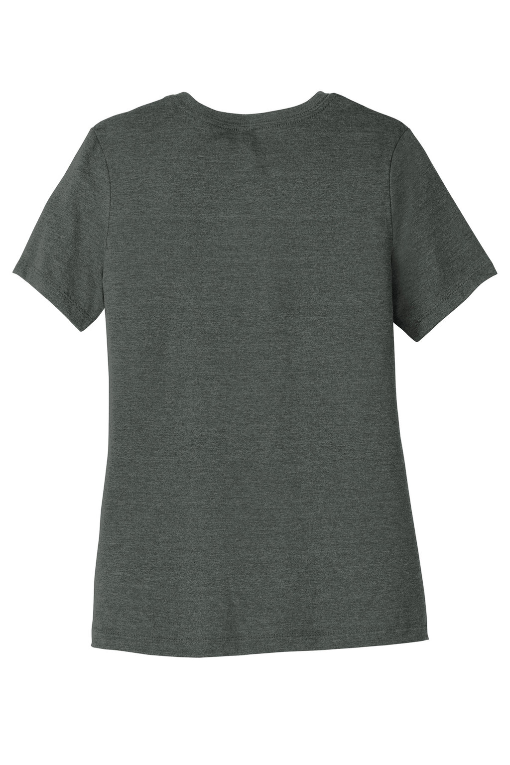 Heather Navy BC6400CVC women’s t-shirt hanging display