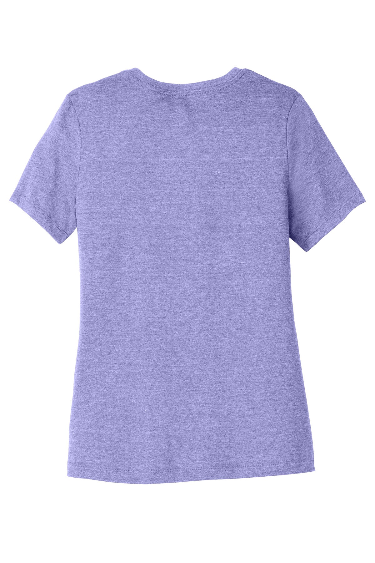 Heather CVC short sleeve tee with polished retail look and custom graphics from DIY Printz