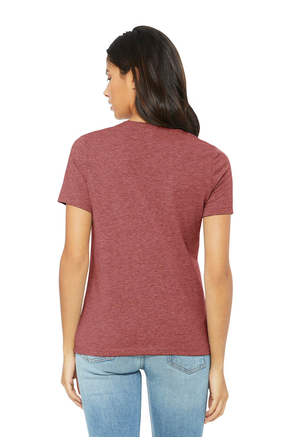 Custom print mockup on BELLA+CANVAS BC6400CVC