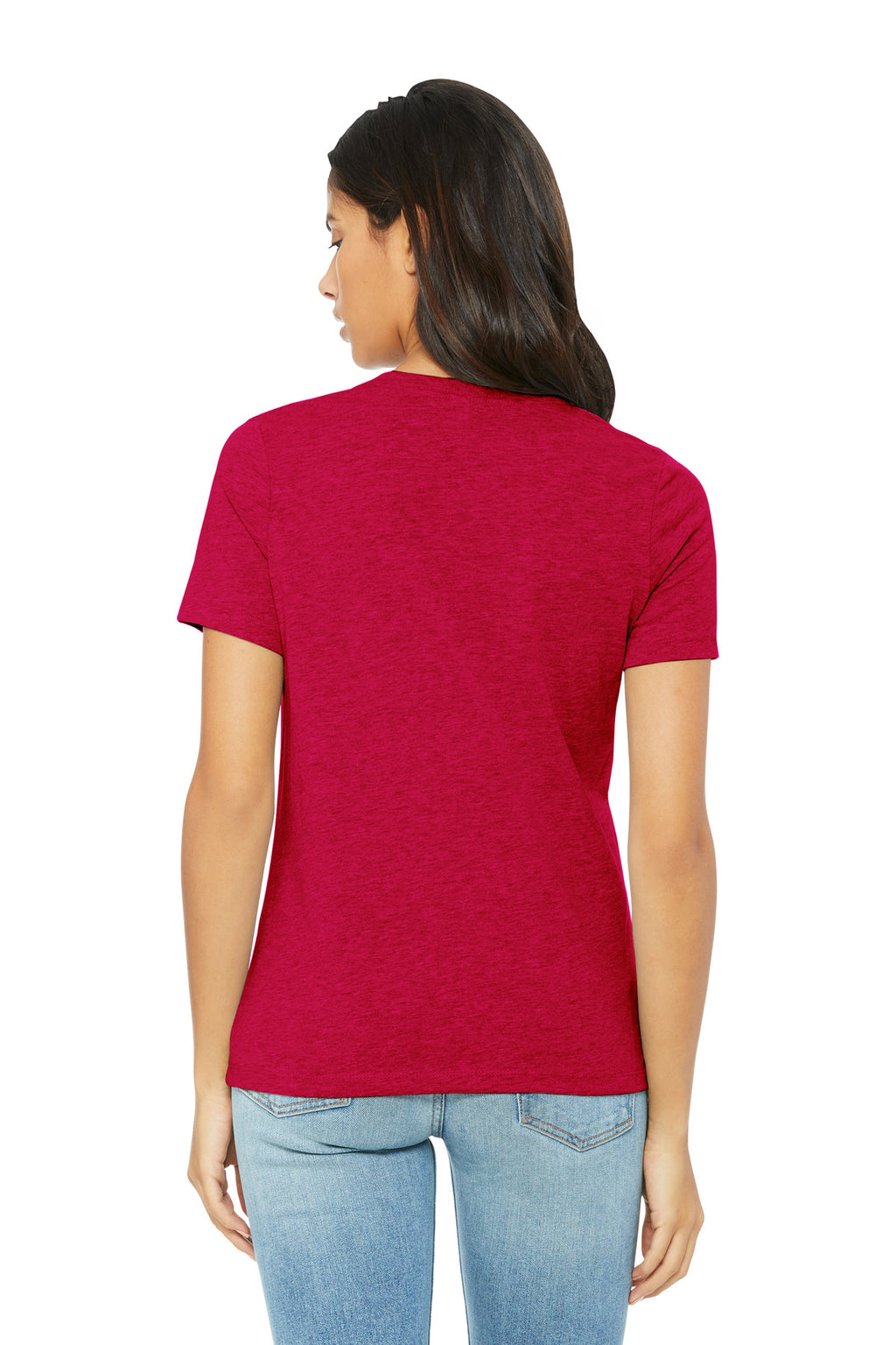 DIY Printz printed BELLA+CANVAS BC6400CVC women’s shirt displayed folded for boutique store presentation