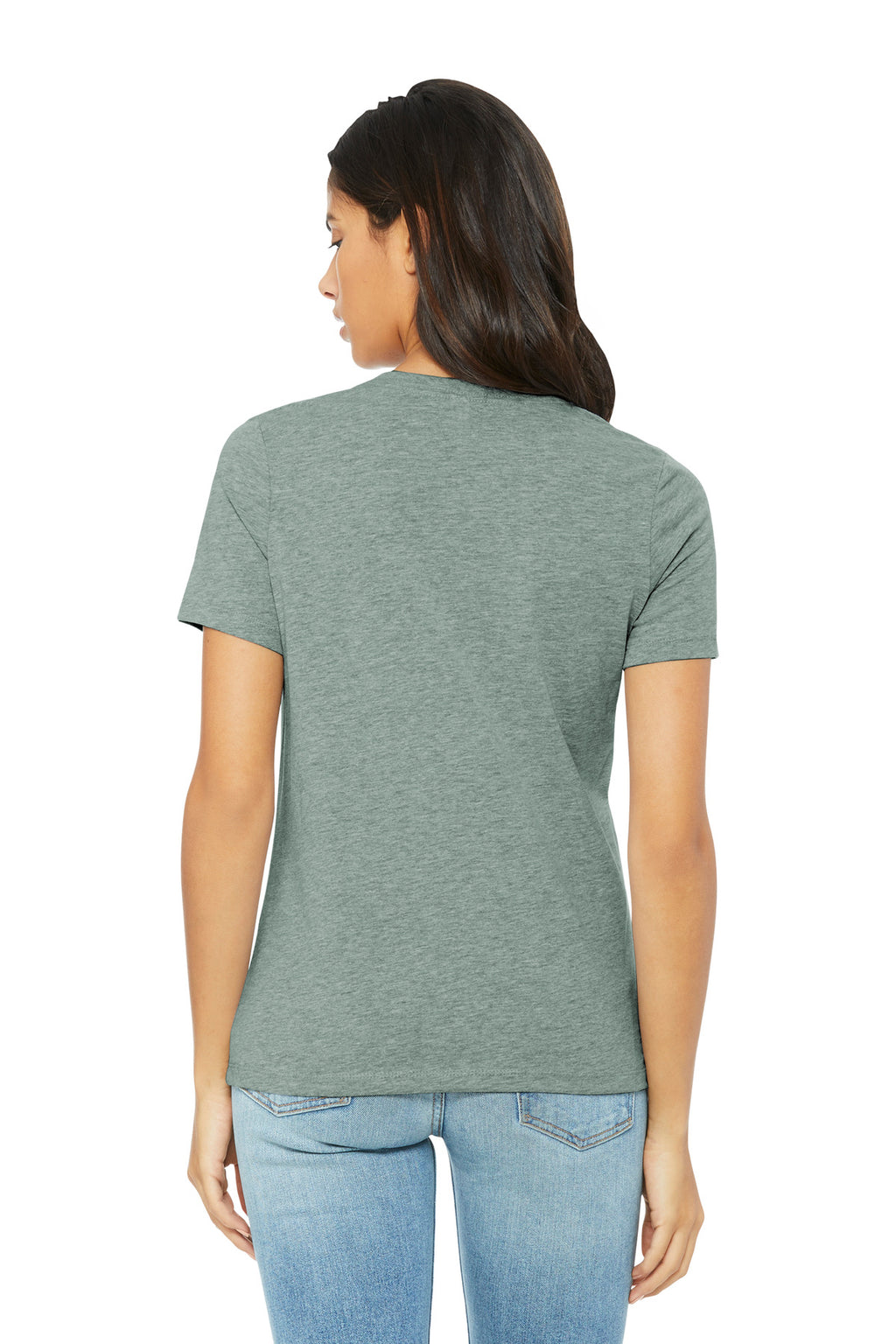 Soft women’s relaxed CVC t-shirt from BELLA+CANVAS printed by DIY Printz for branded apparel collections
