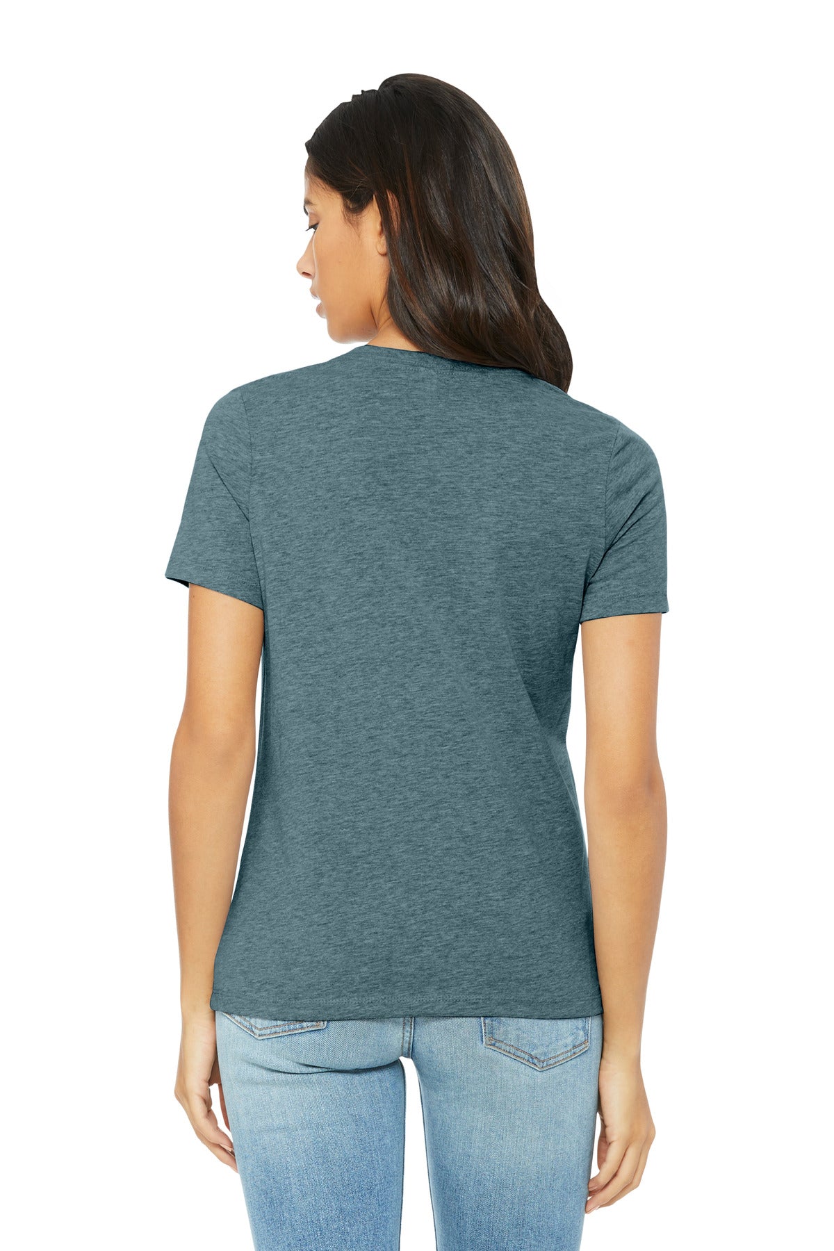 BELLA+CANVAS BC6400CVC women’s relaxed fit tee customized by DIY Printz for staff apparel and events