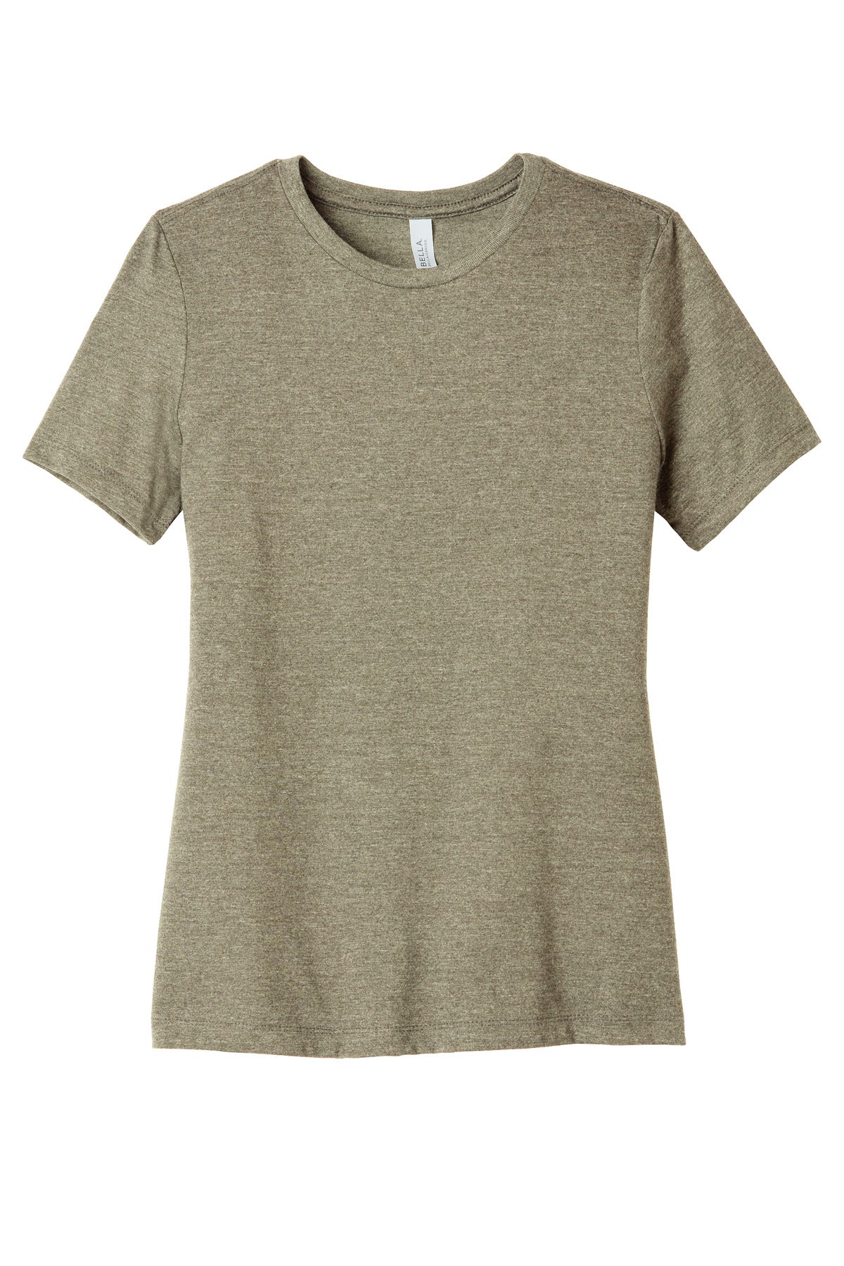 Women’s branded merch shirt on BELLA+CANVAS CVC tee