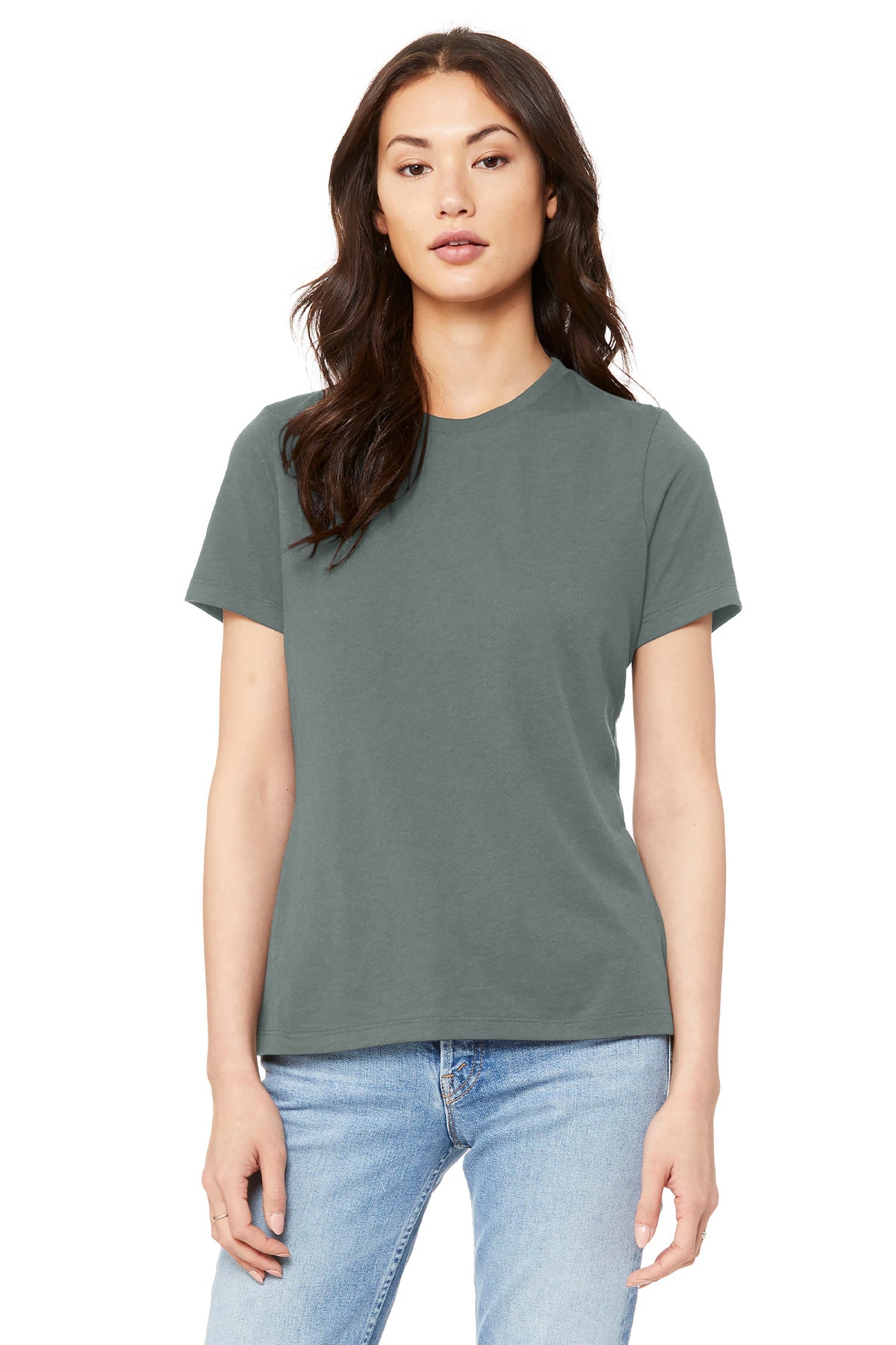 Women’s relaxed custom shirt using BC6400 blank apparel for high-detail DTG decoration