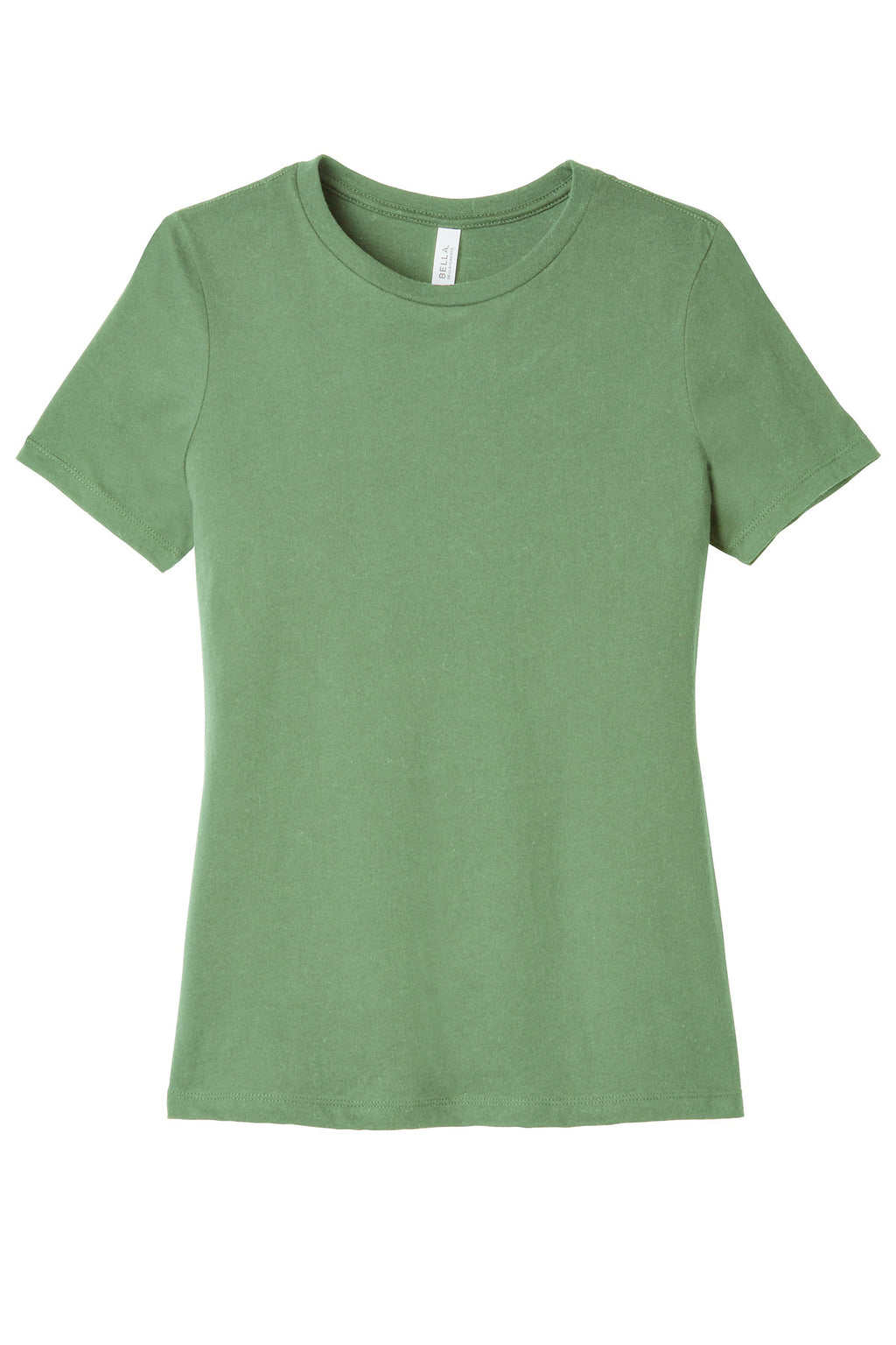 BELLA+CANVAS BC6400 back print custom printed t-shirt mockup for brand launches and company merch