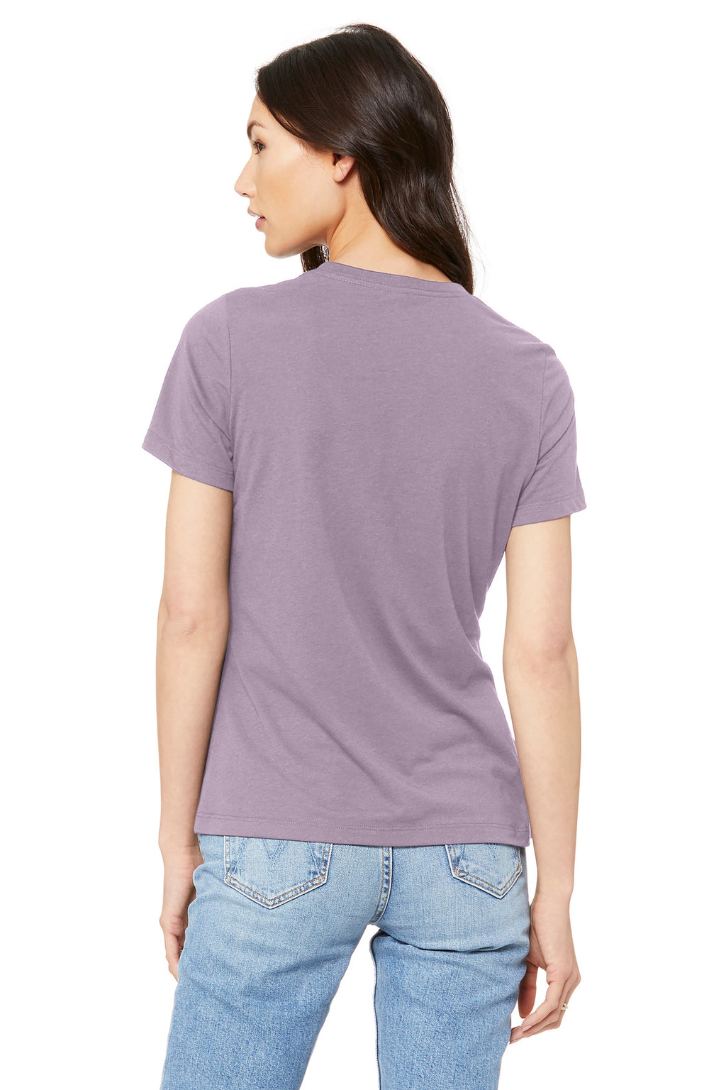 Relaxed women’s jersey short sleeve shirt for DTG printing, pop-up shops, and retail displays