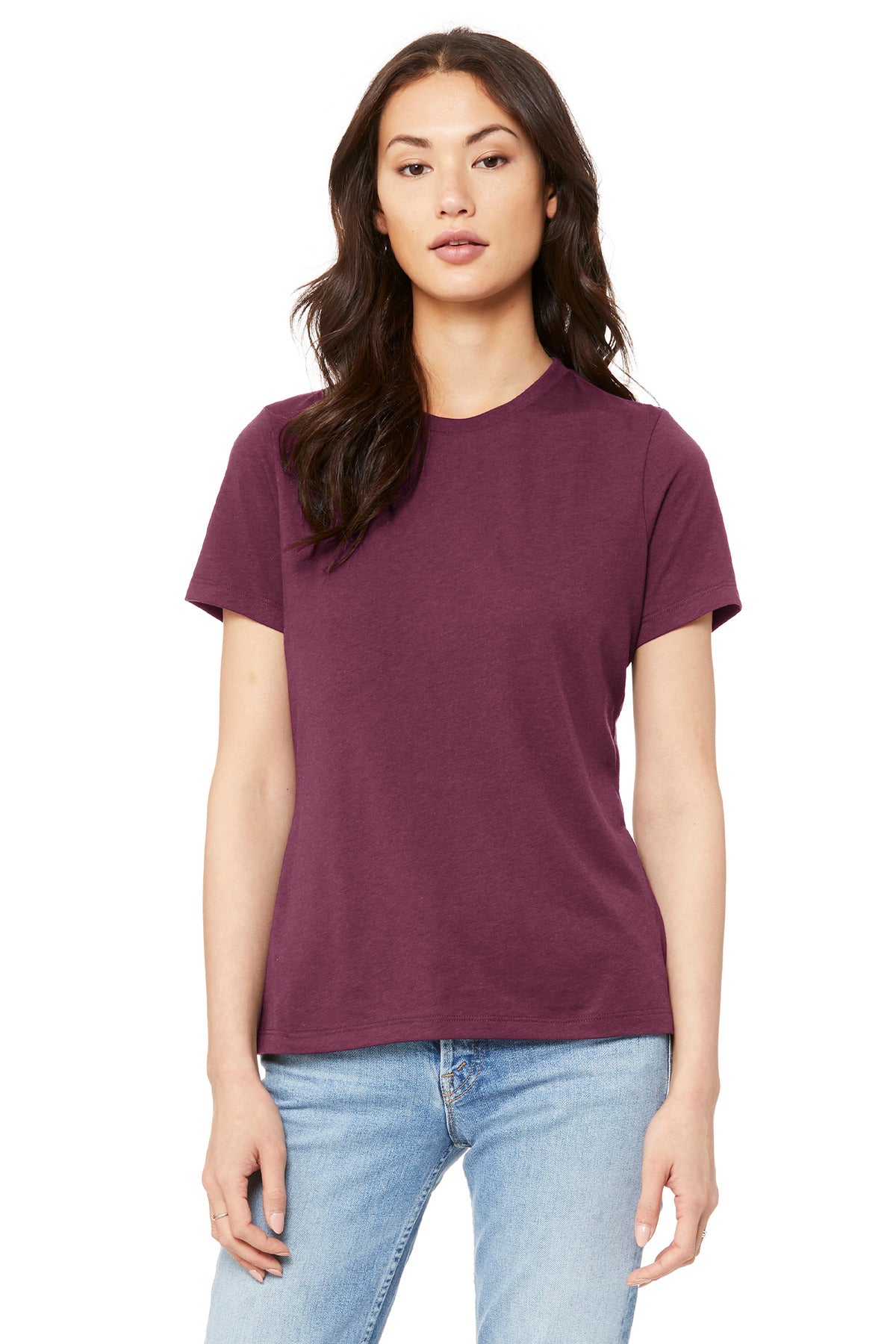Athletic Heather women's relaxed tee front view