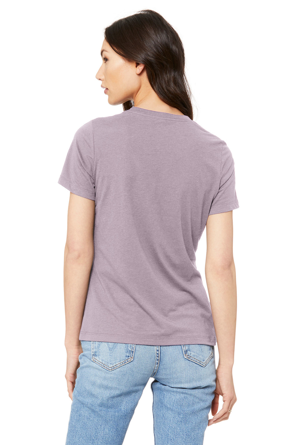 Retail-style women's relaxed t-shirt product photo