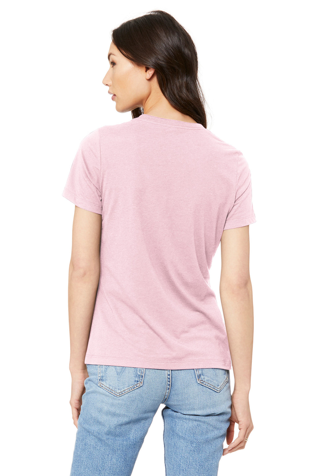 Women's relaxed fit tee ready for screen printing