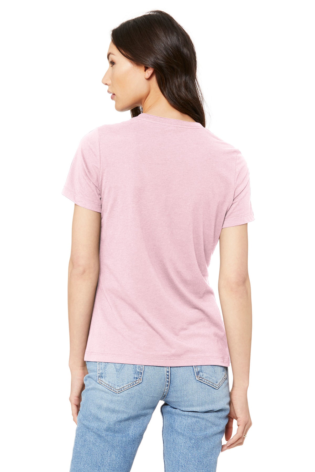 Women's relaxed fit tee ready for screen printing