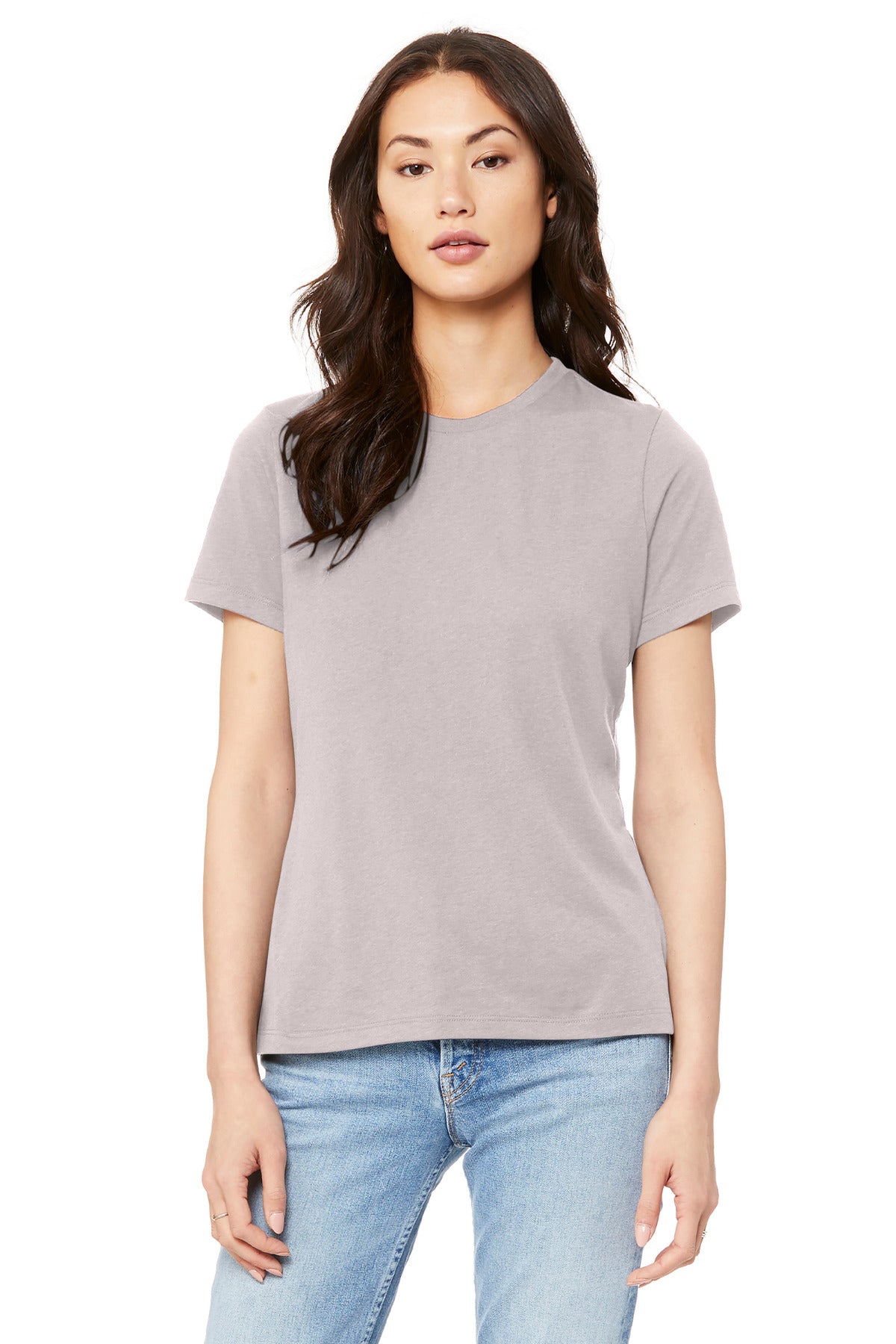 Branded women’s event shirt on BC6400 with clean front design and soft lightweight construction