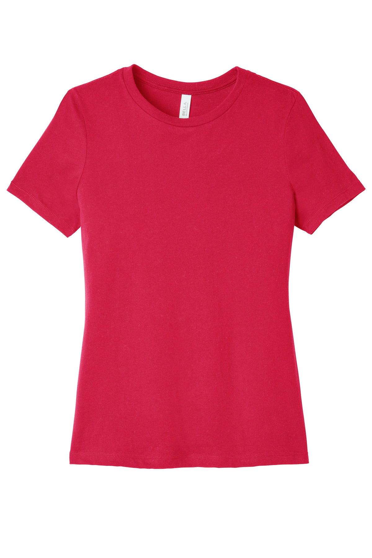 Women's soft Airlume cotton tee side profile