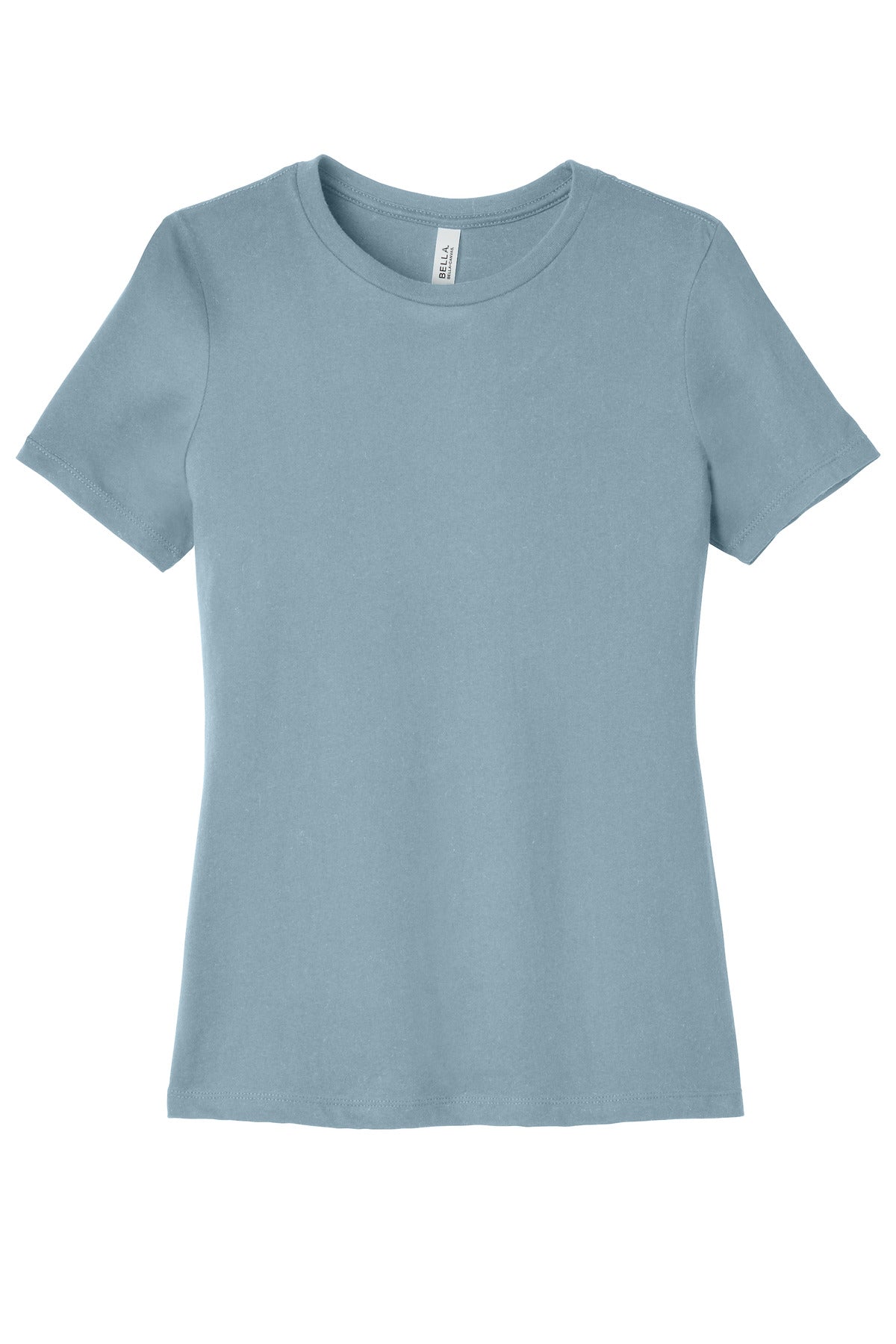 BC6400 women’s relaxed jersey tee mockup for Direct to Garment print and online product images