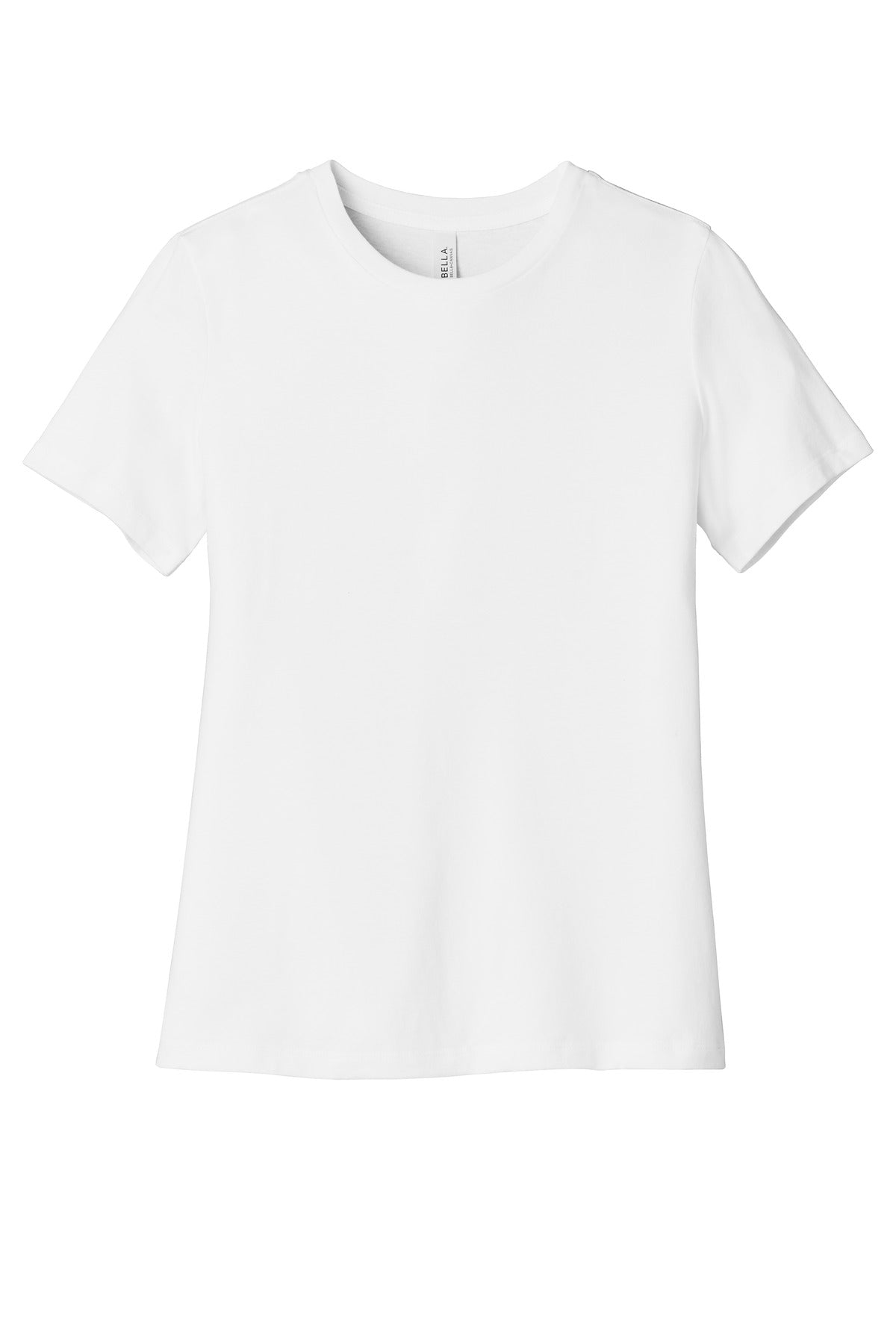 Relaxed fit women's short sleeve tee sleeve hem detail