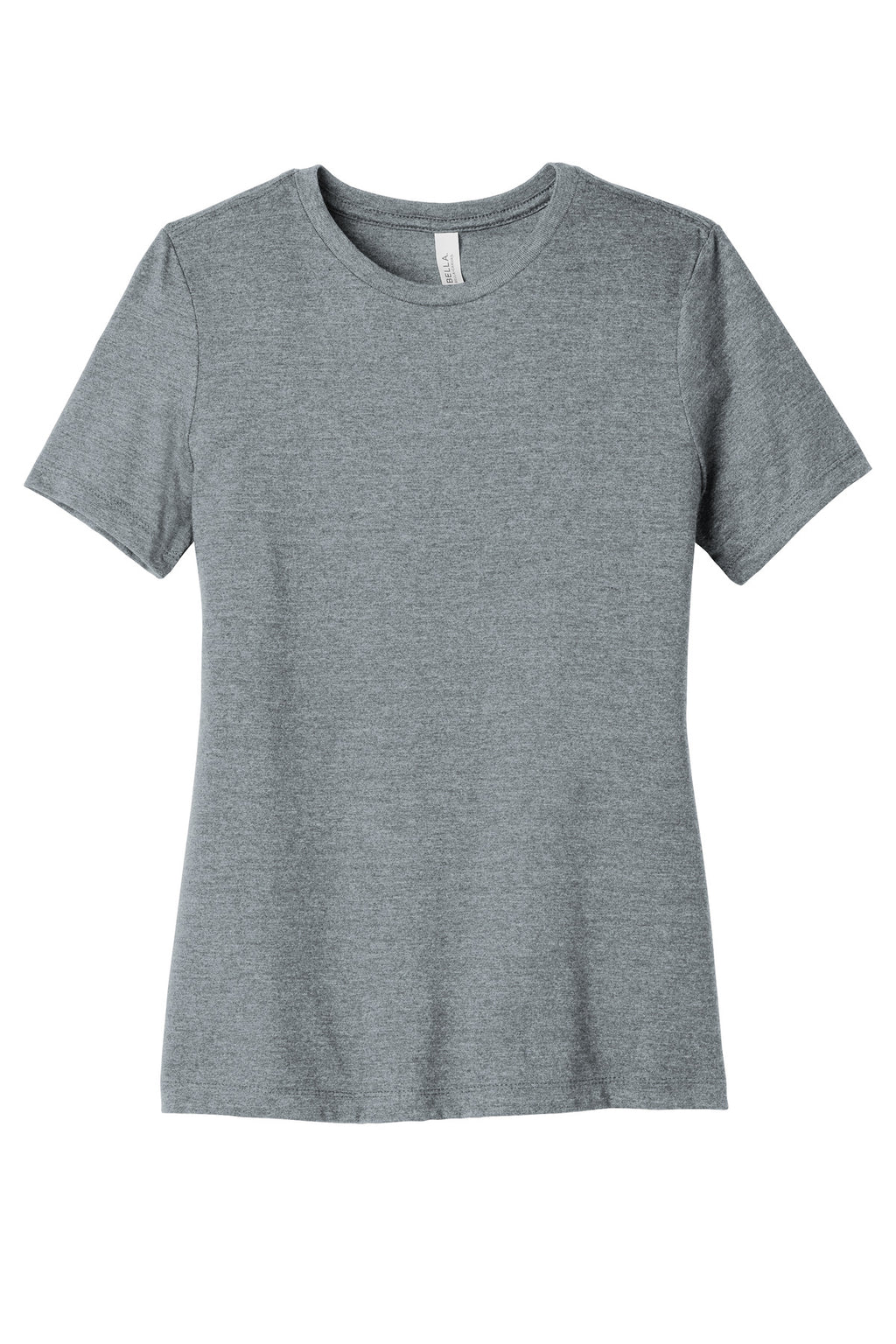 BELLA+CANVAS relaxed tee hem detail for custom t-shirt decoration