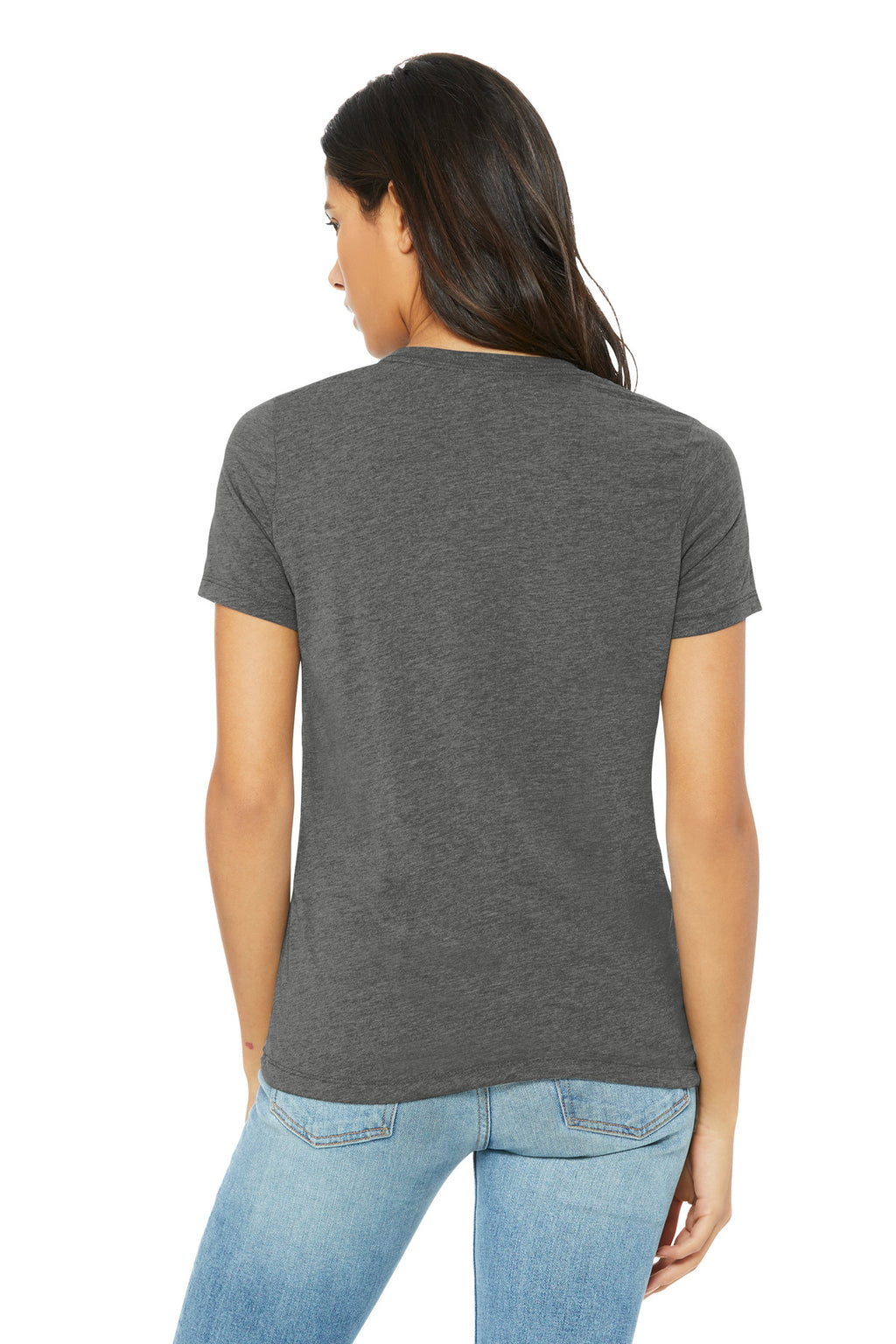 Blank BC6413 neckline close-up for women’s custom shirt printing