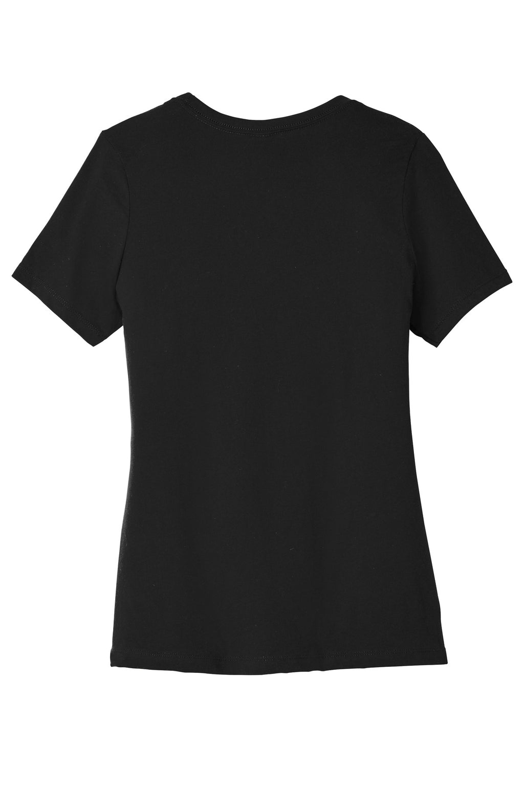 Relaxed fit women’s triblend shirt on model for custom merch