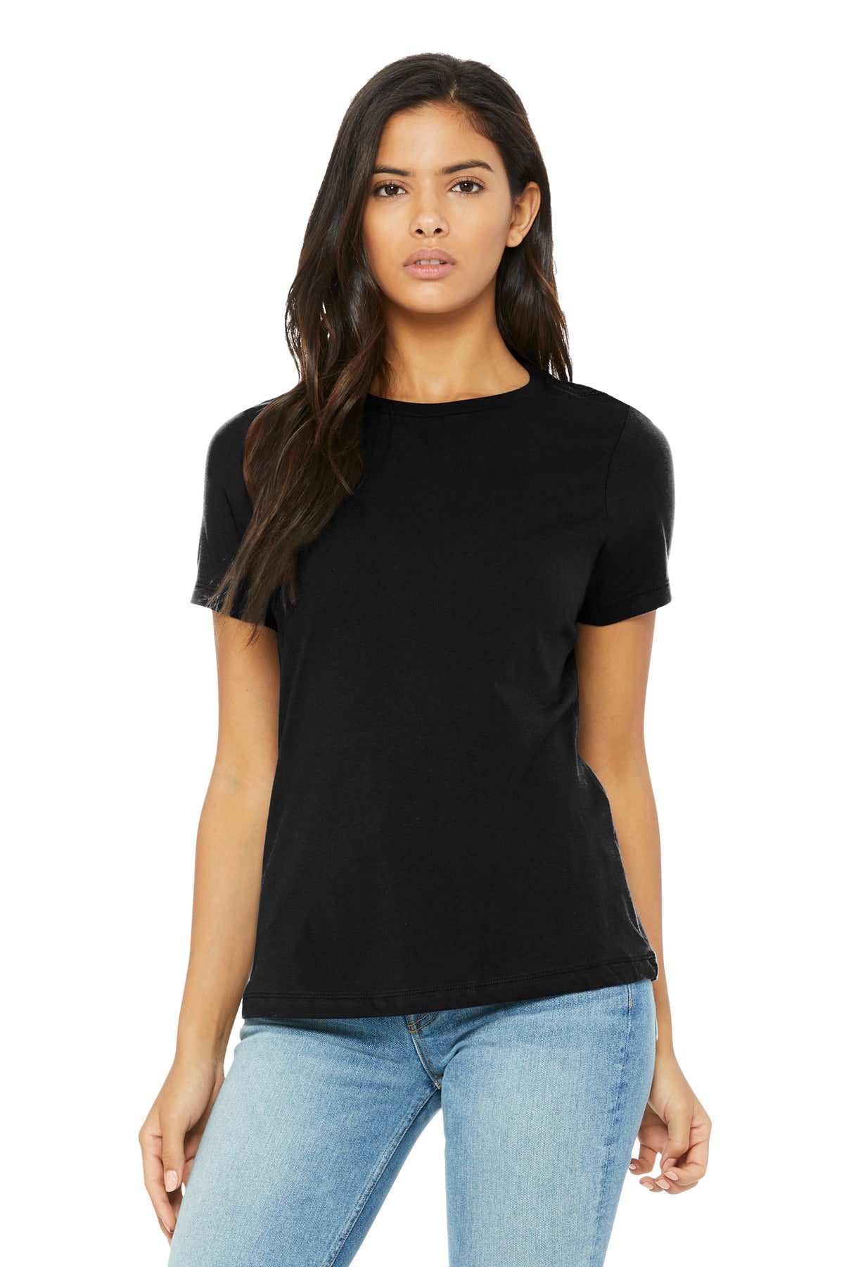 Blank triblend tee folded flat for rush custom t-shirt orders