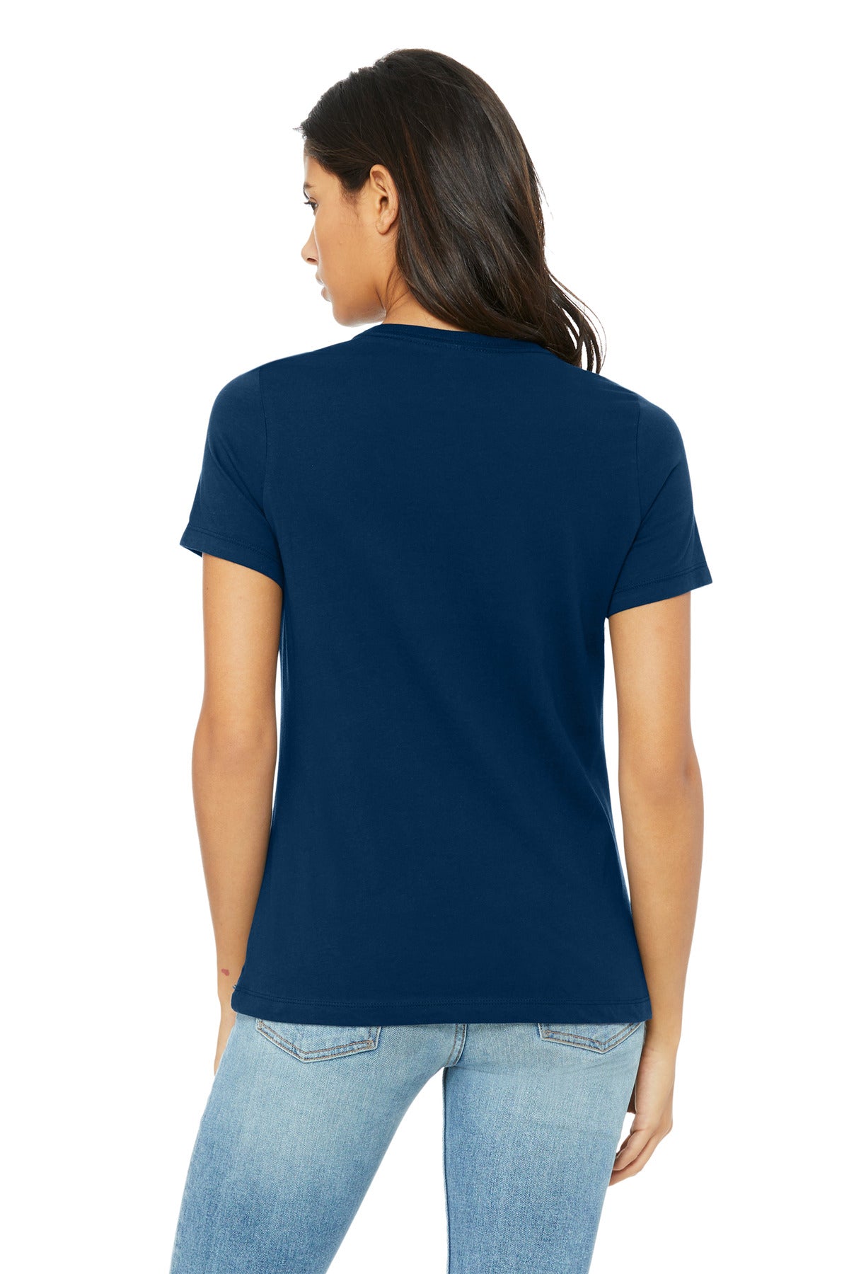 BELLA+CANVAS women’s triblend shirt side profile for custom apparel
