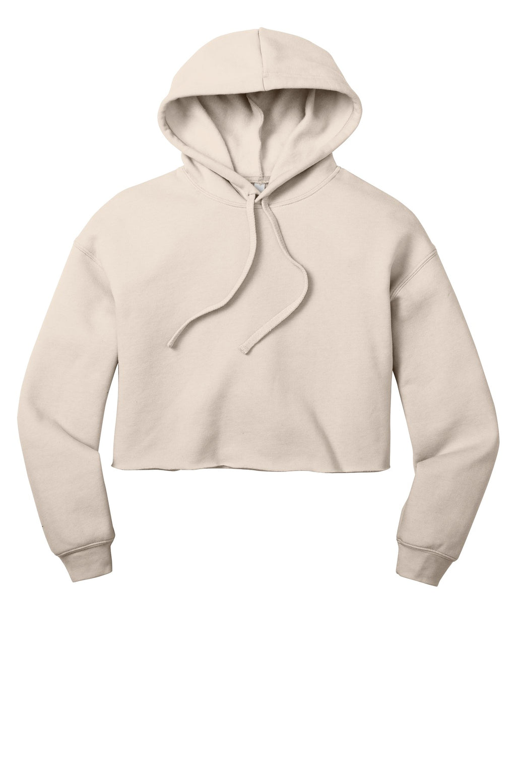 Women's cropped hoodie with full front print mockup