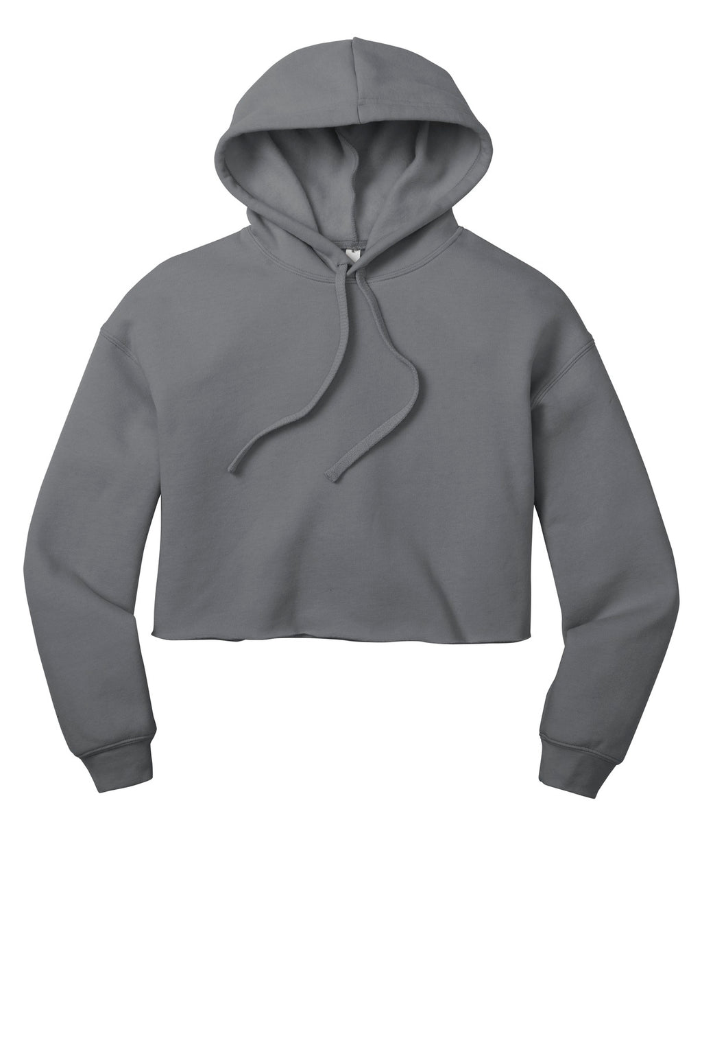 BELLA+CANVAS women's sponge fleece hoodie flat lay front
