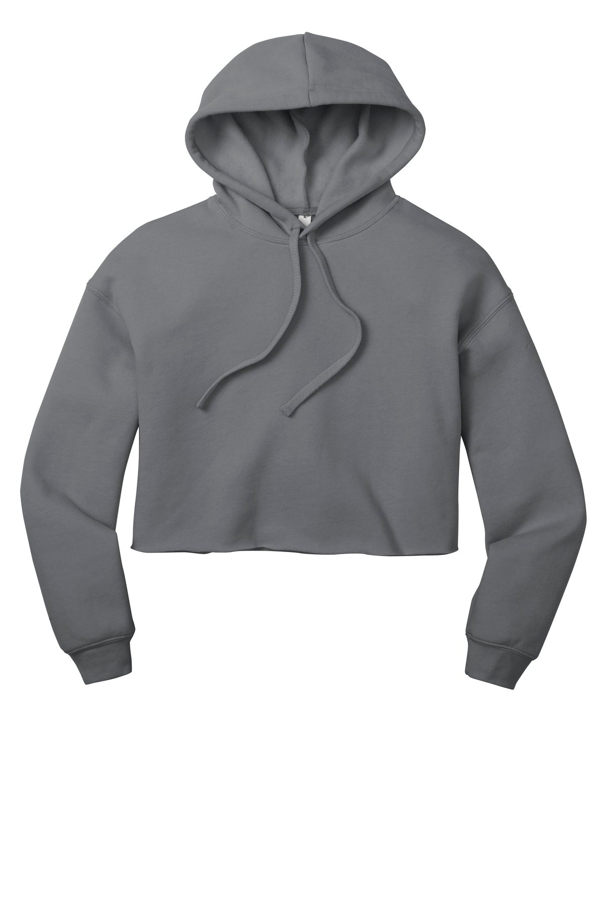 BELLA+CANVAS women's sponge fleece hoodie flat lay front