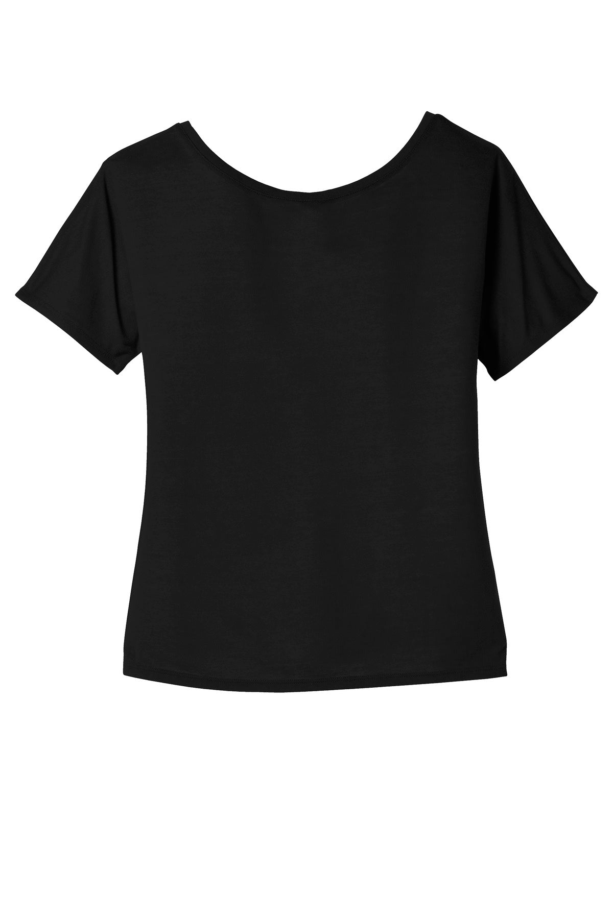 Women’s slouchy t-shirt curved hem detail