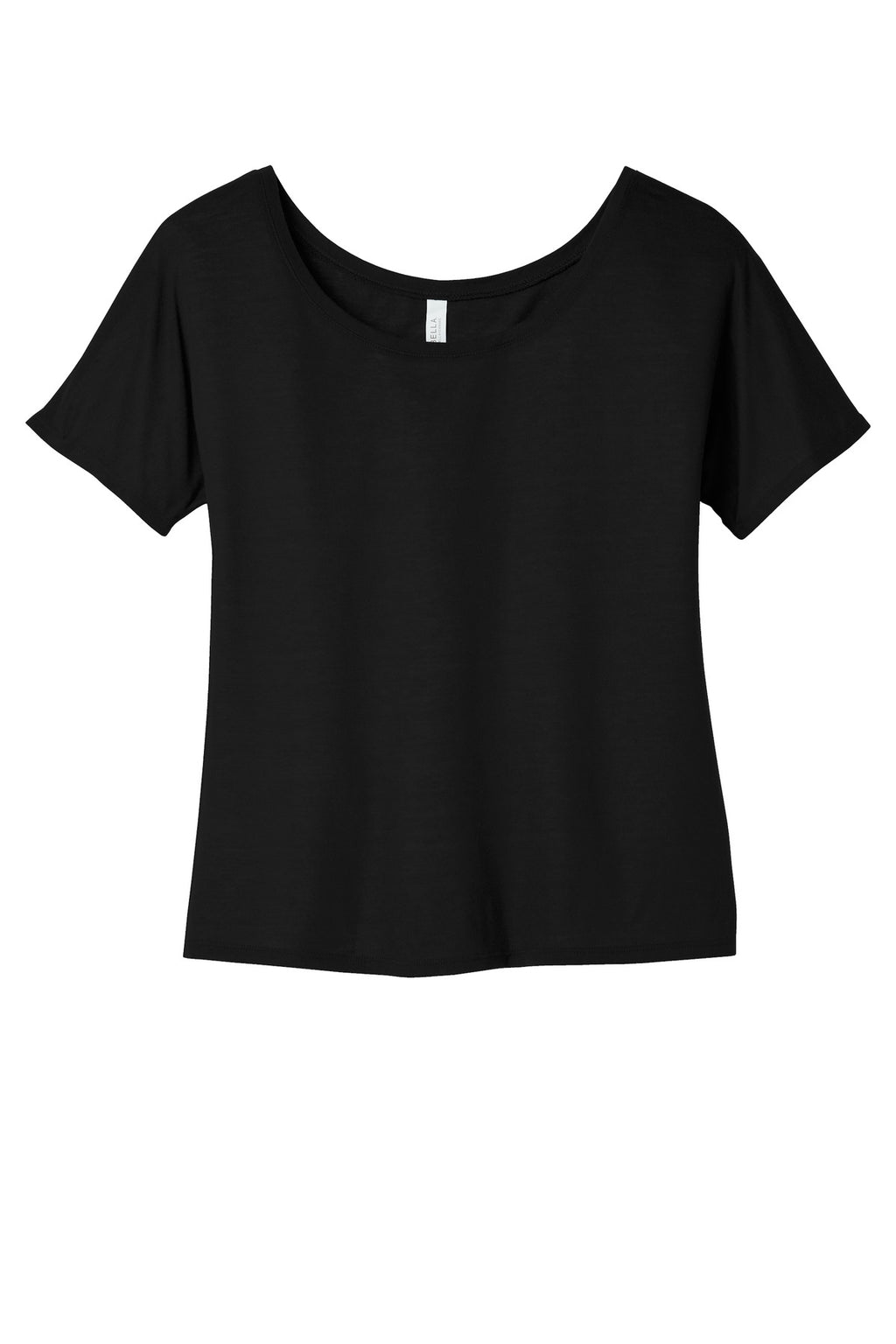 BELLA+CANVAS BC8816 scoop neck tee flat lay