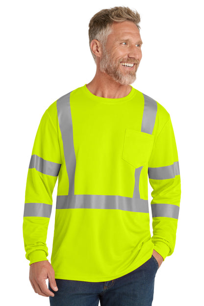 CornerStone  ANSI 107 Class 3 Mesh Long Sleeve Tee. CS203