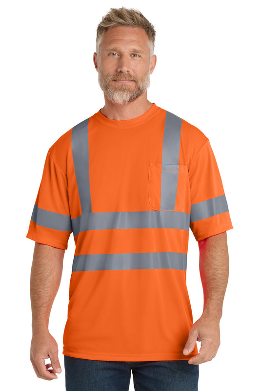 CornerStone - ANSI 107 Class 3 Short Sleeve Snag-Resistant Reflective T-Shirt. CS408