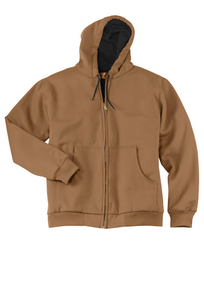 CornerStone - Heavyweight Full-Zip Hooded Sweatshirt with Thermal Lining.  CS620