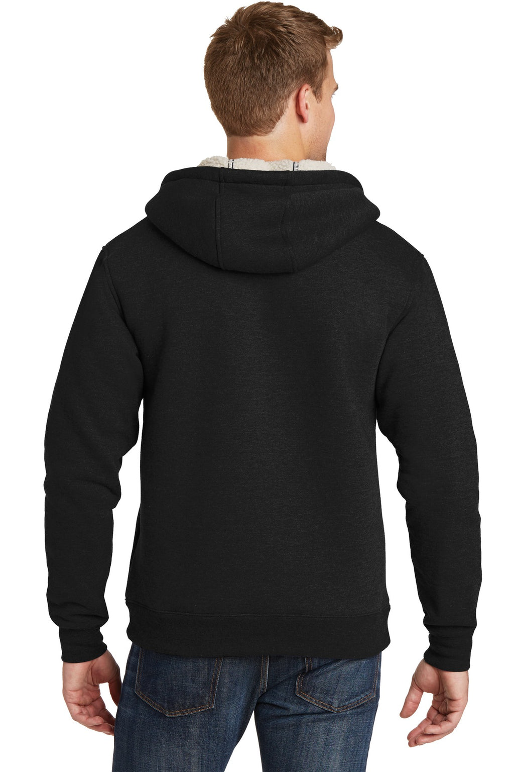 CornerStone Heavyweight Sherpa-Lined Hooded Fleece Jacket. CS625