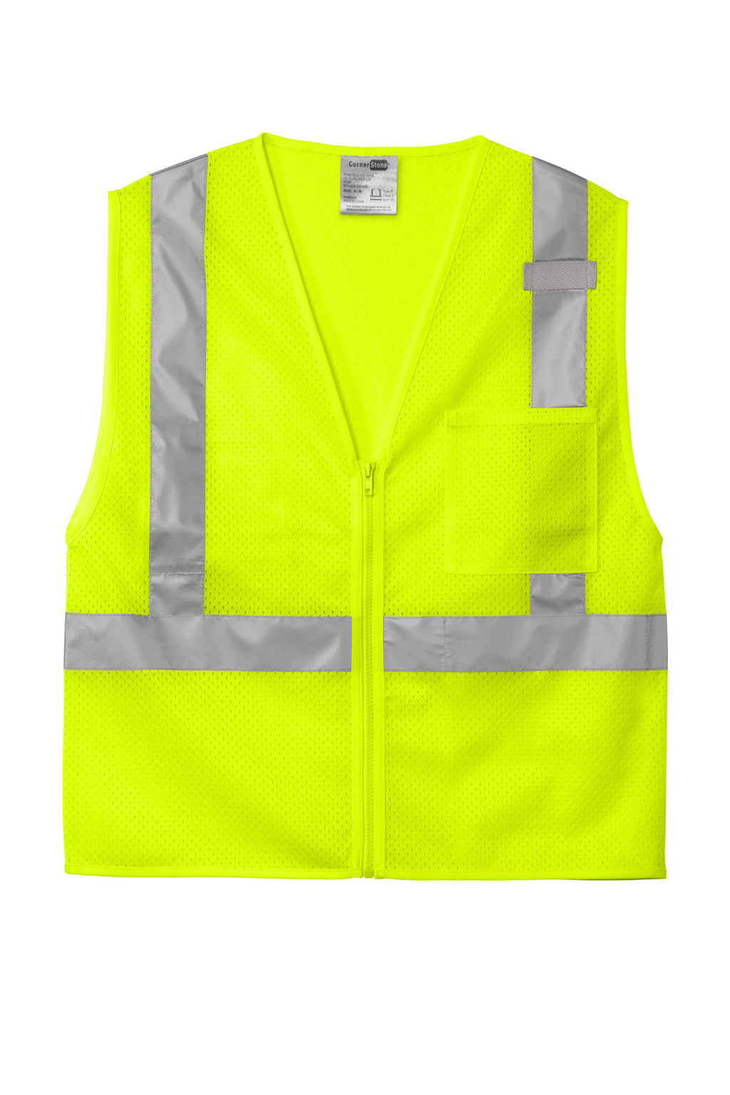 CornerStone  ANSI 107 Class 2 Mesh Zippered Vest. CSV102