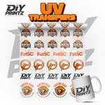Custom Wholesale UV Transfers from DIY Printz located in Davie, Florida