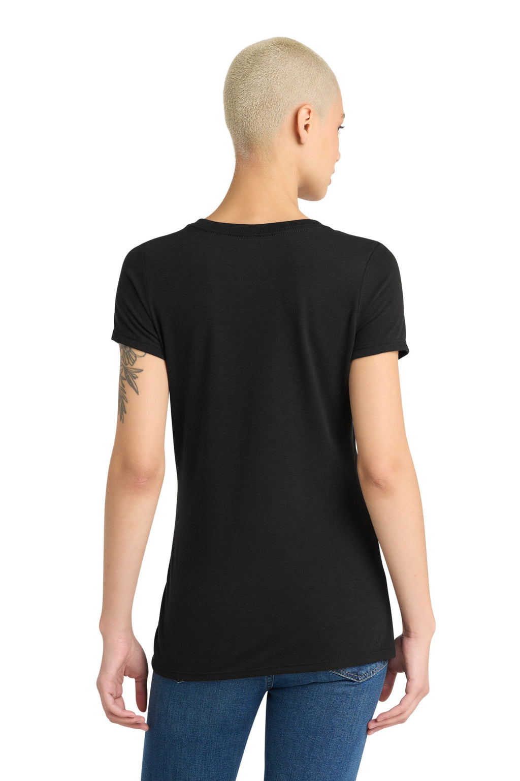 District Women's Perfect Tri V-Neck Tee. DM1350L