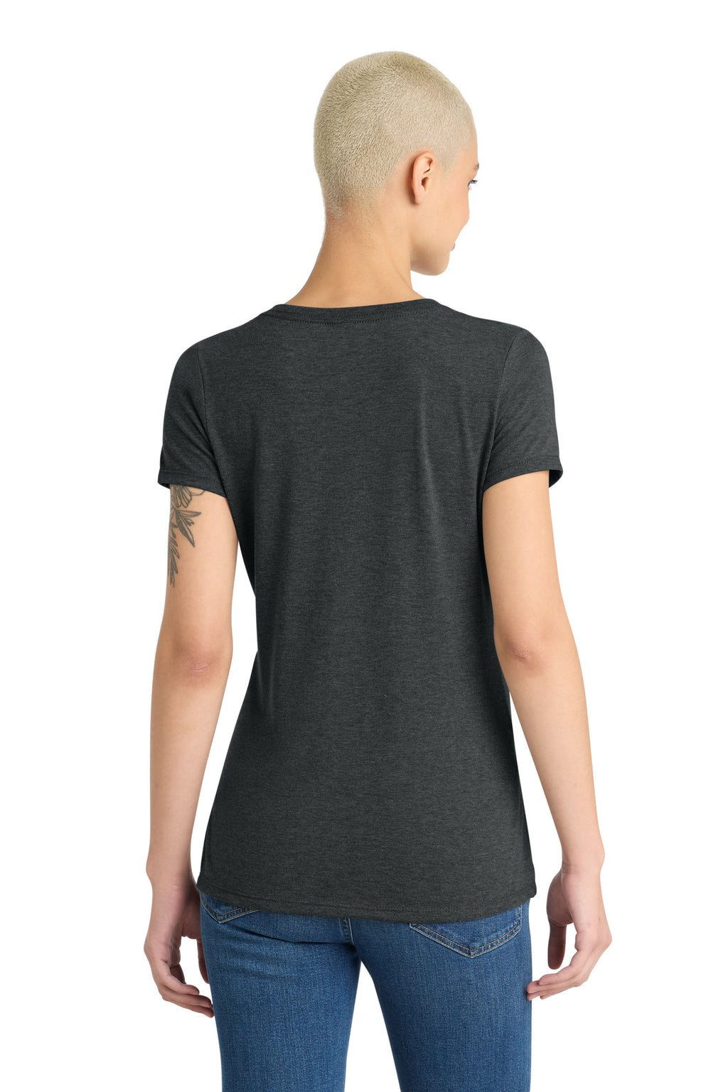 District Women's Perfect Tri V-Neck Tee. DM1350L