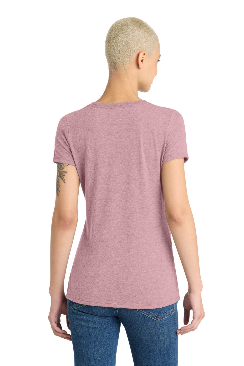 District Women's Perfect Tri V-Neck Tee. DM1350L