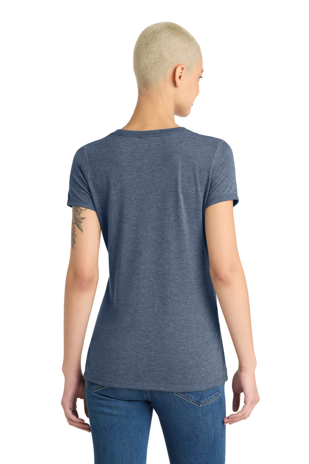 District Women's Perfect Tri V-Neck Tee. DM1350L
