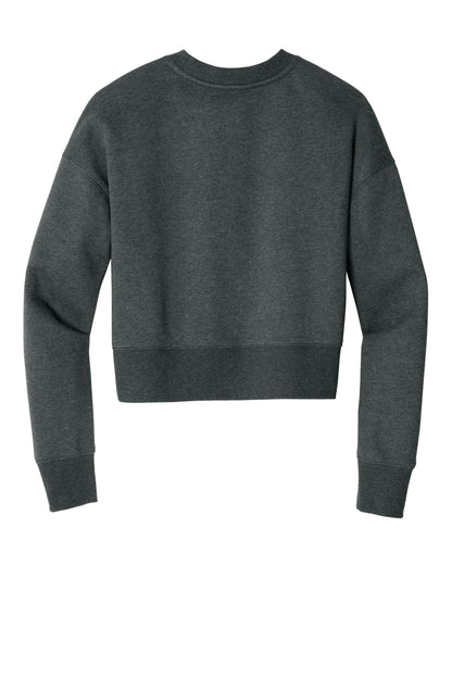 District  Women's Perfect Weight  Fleece Cropped Crew DT1105
