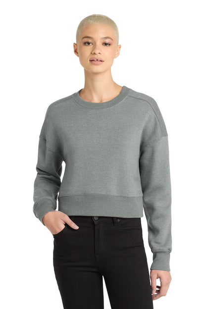 District  Women's Perfect Weight  Fleece Cropped Crew DT1105