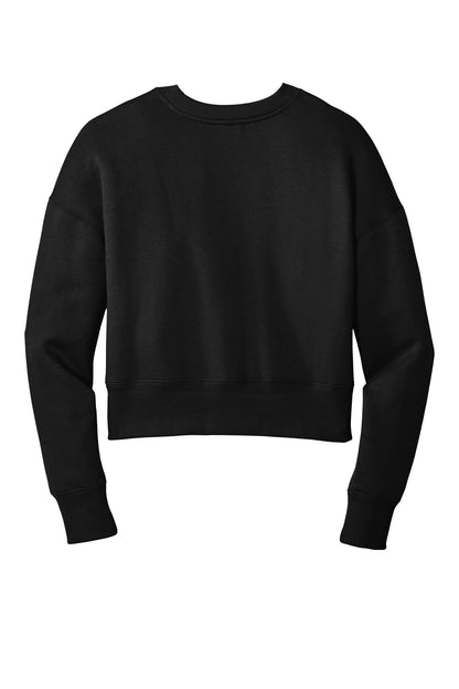 District  Women's Perfect Weight  Fleece Cropped Crew DT1105