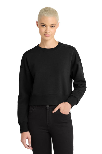 District  Women's Perfect Weight  Fleece Cropped Crew DT1105