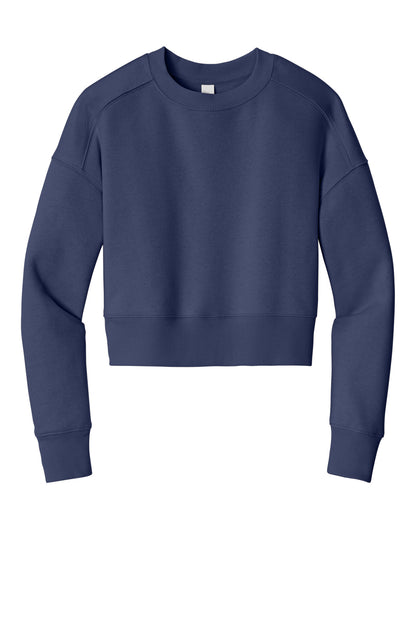 District  Women's Perfect Weight  Fleece Cropped Crew DT1105