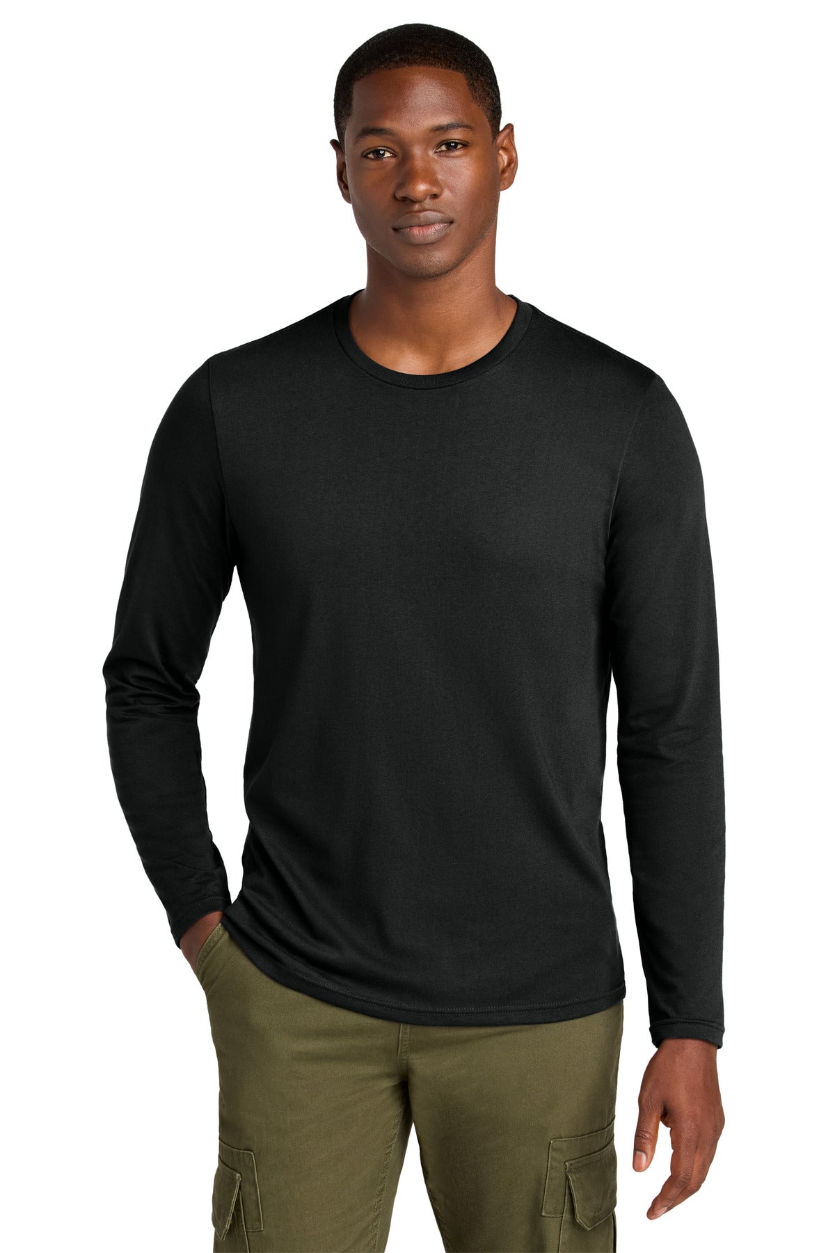 District Perfect Weight CVC Long Sleeve Tee DT185