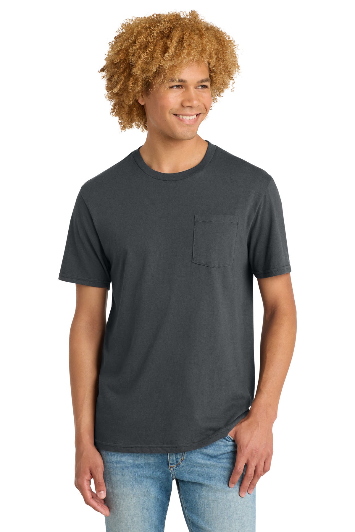 District Very Important Tee with Pocket. DT6000P